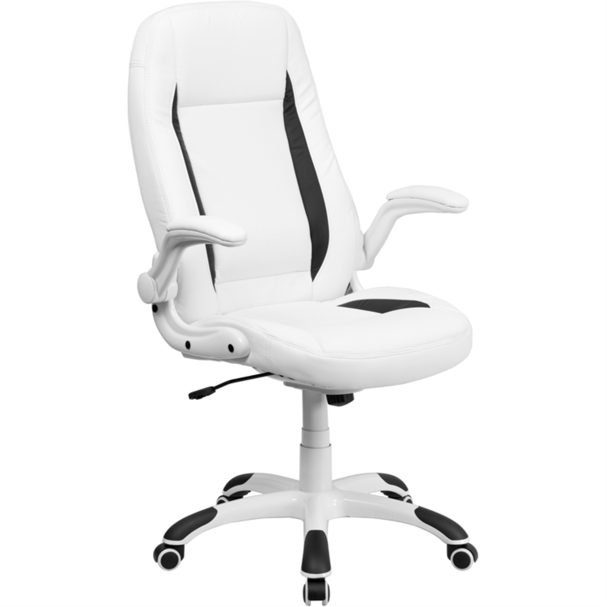 Flash Furniture High Back White LeatherSoft Executive Swivel Ergonomic