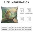 thumbnail image 5 of Orinice Chick Bamboo Umbrella Graphic Decorative Throw Pillow Cover for Home Couch Living Room Bed Sofa, Spring Pillowcase 1PC 20x20in, 5 of 5