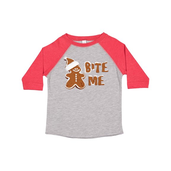 Inktastic Bite Me Gingerbread Boys or Girls Toddler T-Shirt