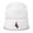 White, variant on Red Corner Embroidered Beanie