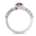 thumbnail image 4 of 1.25 Ct Natural Diamond Garnet Gemstone Wonderful Anniversary Ring for Women Solid 18K White Gold Size 8 by Diamond-Capitals, 4 of 8