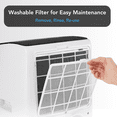 thumbnail image 3 of Comfort Zone Portable Air Conditioner, 14,000/10,000 BTU, Heat Setting, WiFi Enabled with Remote Control and Programmable Timer, 3 of 10