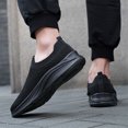 thumbnail image 5 of Domzle Men's Ultra Smooth Step Slip-in Sneakers Comfortable, Non-Slip, Memory Foam,Fit for Daily Walking Black, 5 of 7