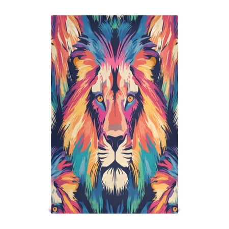 

Kitchen Towel 28x18 Inches x1，Plate Towel Decorative Towel Napkin Tea Towel Tea Towels For Kitchen Dish Cloths & Dish Towels Color Lion Seamless
