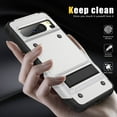 thumbnail image 4 of TECH CIRCLE For Google Pixel 8A Protective Case Cover,Built-in Kickstand Heavy Duty Military Grade Protection Shock Proof Armour Cover for Google Pixel 8A 6.1" 2023,White, 4 of 7