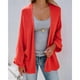 thumbnail image 2 of Suéter de punto tipo cárdigan para mujer Abrigo drapeado frontal abierto XL Naranja SG Yuyangstore Cárdigans de mujer, 2 of 8