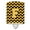 Black & Gold, variant on Caroline's Treasures CJ1041-FCNL Letter F Chevron Purple and Gold Ceramic Night Light, 6x4x3", multicolor