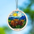 thumbnail image 6 of Highland Cattle Stained Glass Suncatcher Ornament – Ornament Gift for Family, Friends, Men & Women, Christmas 2025 Keepsake, 6 of 6
