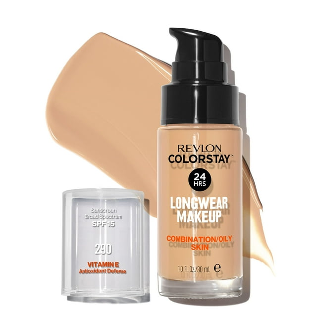 Base de maquillaje líquida Revlon ColorStay SPF 15, ocre natural, 30 ml