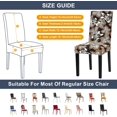 thumbnail image 4 of Chair Covers, Dining Room Chair Covers Stretch Dining Room 6 Pack,Dining Chair Covers Dining Chair slipcovers for Kitchen,Hotel,Dining Room, Ceremony, 4 of 6