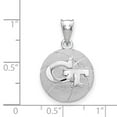 thumbnail image 2 of Sterling Silver Georgia Tech Basketball Pendant, 2 of 2