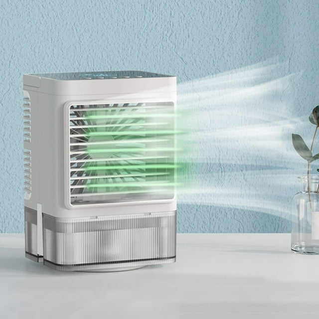 Mini ventilador humidificador TingXianX, ventilador eléctrico de agua de escritorio, aire acondicionado, enfriador multifuncional, ventilador eléctrico humidificador para viajes, oficina y hogar.