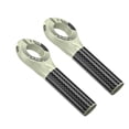 thumbnail image 4 of 2Pcs Mountain Bike Handlebar Ends Hand Grip Comfortable High Strength 22.2mm 7/8" Ends Bar Ends for Road Bike Parts Milk Tea Gray, 4 of 8