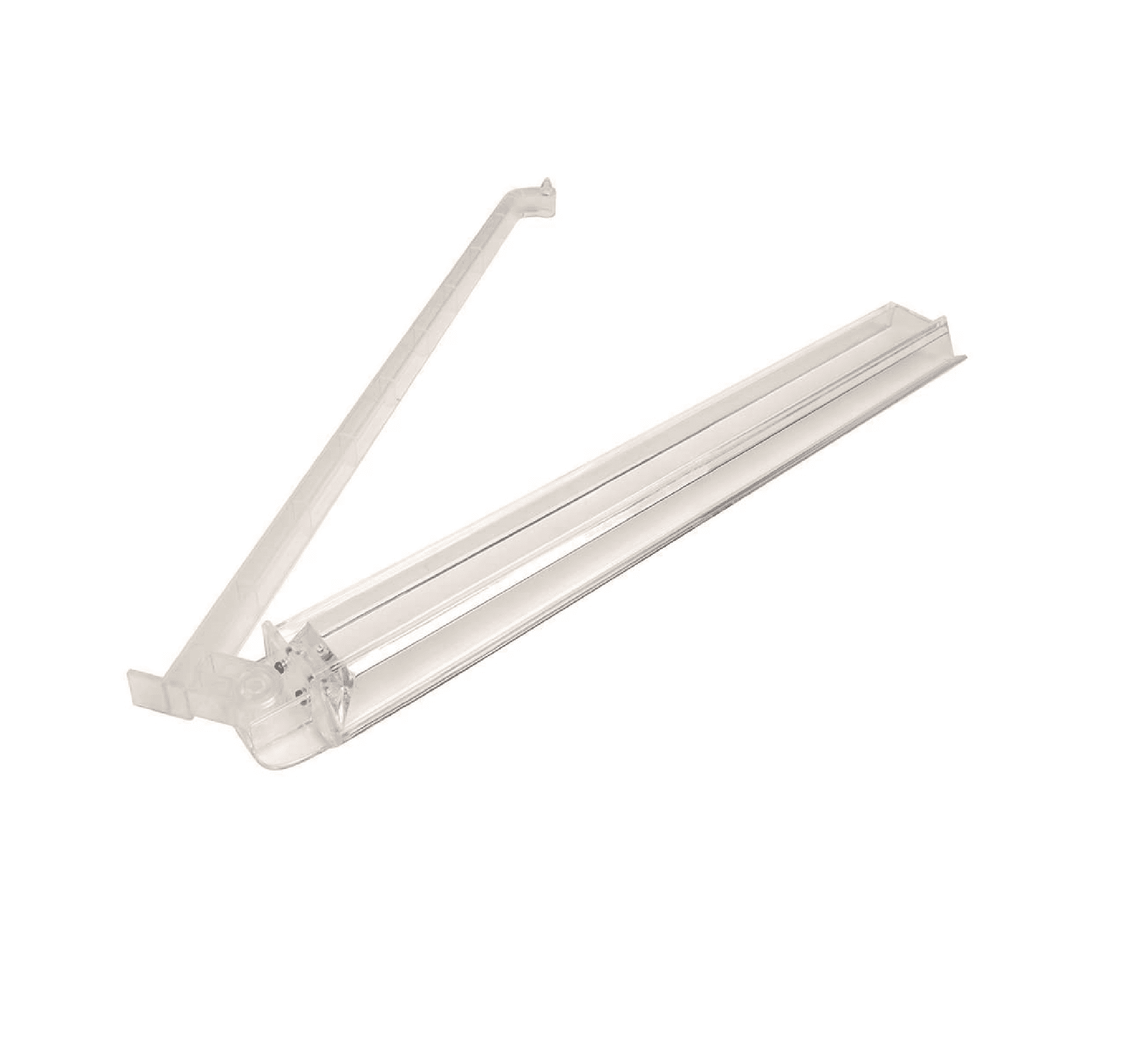 C&H Solutions All-in-One Clear Acrylic Tile Rack & Pusher Arm Set of 4