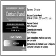 thumbnail image 6 of Better Homes & Gardens Solid Herringbone Blackout Curtain Panel, 1 Panel, Brown, 50" W x 108” L, 6 of 6