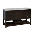 thumbnail image 6 of Lakeshore 60" Single Bathroom Vanity with Chocolate Cabinet and Engineered Carrara Top, 6 of 6
