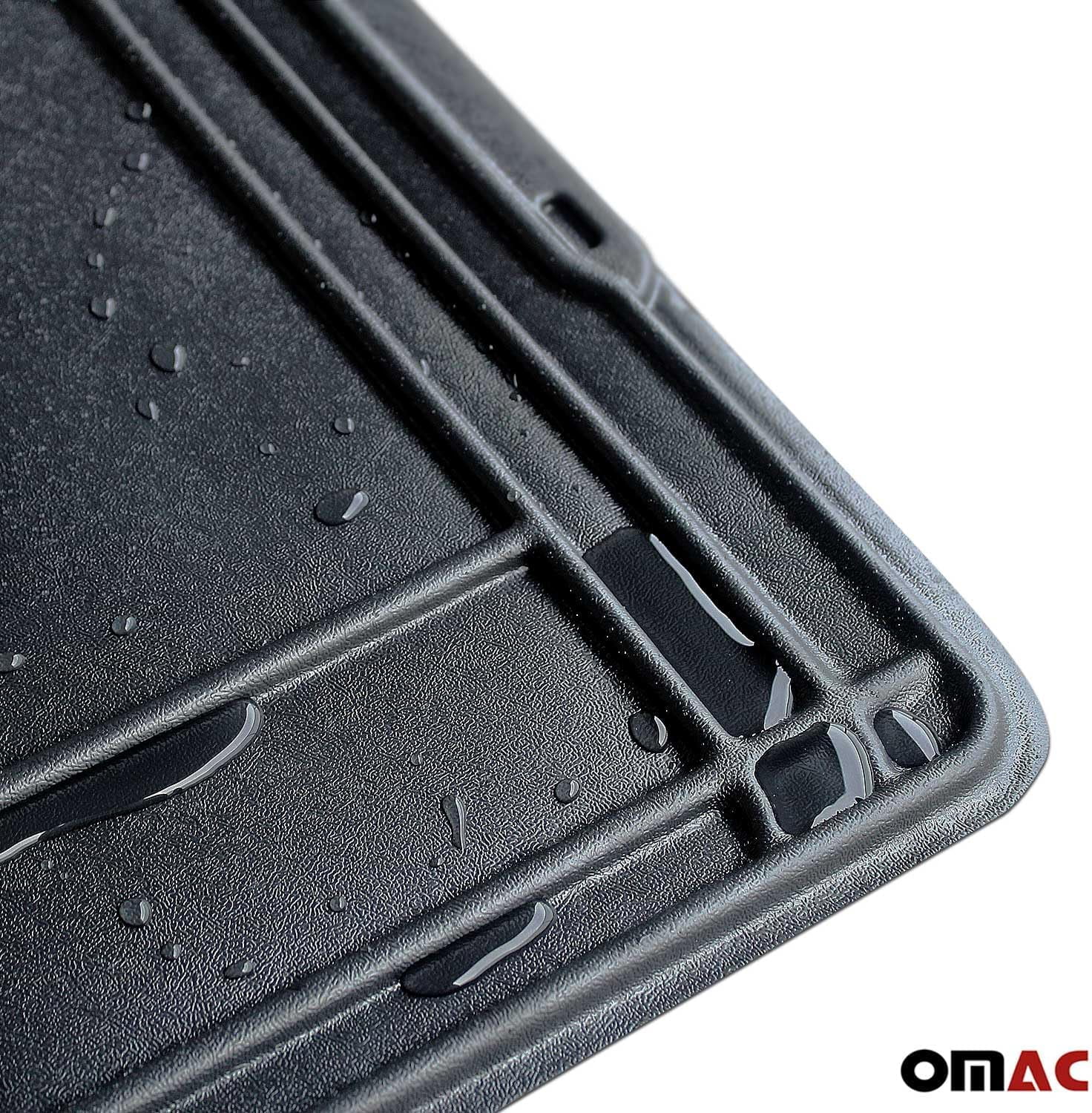 2  Under Sink Mat for Kitchen & Bathroom 34" x 22" Adjustable Waterproof Cabinet Protector for Drips Leaks Spills Filexible Durable Multifunctional Under Sink Liner Rubber TPE (Black)