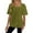 Green, variant on Fashion Casual Solid Color New Women's T Shirt Loose Simple Short Sleeved Short Sleeved T Shirt Green M Bark Wrinkled Fabric Short Sleeve Shirts for Women