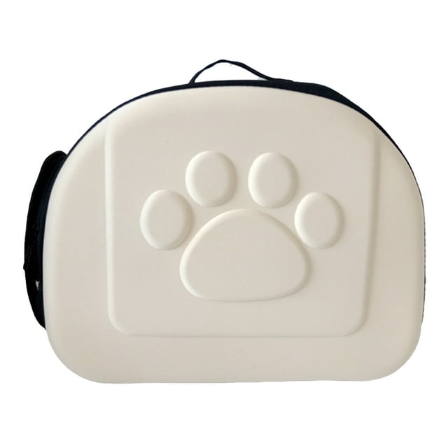 Pet Carrying Bag, Large Capacity Collapsible Shock Resistant Breathable Waterproof Cat Carrier with Shoulder Hand Strap for Shopping No Pattern Apricot,No Pattern Gray,No Pattern