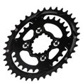 thumbnail image 3 of Disco De Cambio De Velocidad De Plato De Bicicleta Negro + Plateado, Juego De Bielas De Bicicleta De Montaña, Para Bicicleta De Montaña De Uso Al Aire Libre YLSHRF Mountain Bike Chainrings, 3 of 8