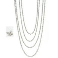 thumbnail image 5 of Cousin DIY 90 in Flat Oval Chain with Findings, Silver, Metal, Jewelry Making, 5 of 8