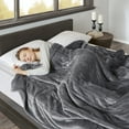 thumbnail image 3 of Beautyrest Heated Microlight to Berber Solid Blanket, Queen, Grey, 3 of 10