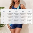 thumbnail image 3 of Erwazi Womens Printed One Piece Swimsuit Tummy Control Boyshort Athletic Modest Beach Bathing Suits, 3 of 7