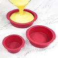 thumbnail image 2 of Shoreew 4/6/8-Inch Round Cake Mold Silicone Easy Release Non-stick Reusable Mousse Mooncake Maker Mould Kitchen Baking Tools, 2 of 7