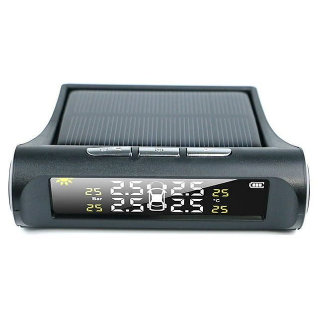 QualitChoice Solar Powered Auto Tire Pressure Tester IP67 Waterproof Universal Sensor