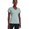 thumbnail image 1 of Remera Under Armour Tech para Mujer con Cuello en V Torsión Talle XS Verde, 1 of 5