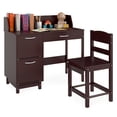 thumbnail image 1 of Gymax Kids Study Desk & Chair Set w/Chair 2 Storage Cabinets Drawer 4 Book Sorters, 1 of 9