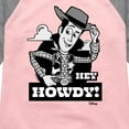 thumbnail image 3 of Toy Story - Hey Howdy - Toddler & Youth Girls Raglan Graphic T-Shirt, 3 of 4