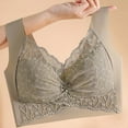 thumbnail image 5 of ylioge L-4X Plus Size Push Up Bras for Women No Underwire Lace Back-Smoothing Bralettes Ladies Trendy Lightweight Solid Full-Coverage Underwear Bra, 5 of 5