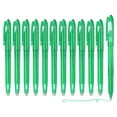 thumbnail image 1 of Uxcell 12Pcs Erasable Gel Pens, 0.5mm Fine Point Heat Erasable Marking Pen with Cap Smooth Writing Fabric Markers for Sewing Drawing Writing Planner, Green Ink, 1 of 6