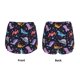 thumbnail image 3 of Balery Cartoon Dinosaur Pantalones cortos deportivos para mujer con forro y dos bolsillos, elásticos, para entrenamiento, gimnasio, yoga-X-Large, 3 of 7