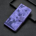 thumbnail image 5 of Compatible with OnePlus Nord N200 5G Embossed Butterfly Cat Wallet Case with Card Slots Kickstand Cover, 5 of 5
