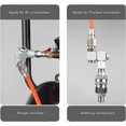 thumbnail image 2 of 4pcs/set 360 Degree Universal Swivel Air Hose Connector Coupler Plug 1/4' Fitting Air Adapter Tool Swivel Fittings, 2 of 5