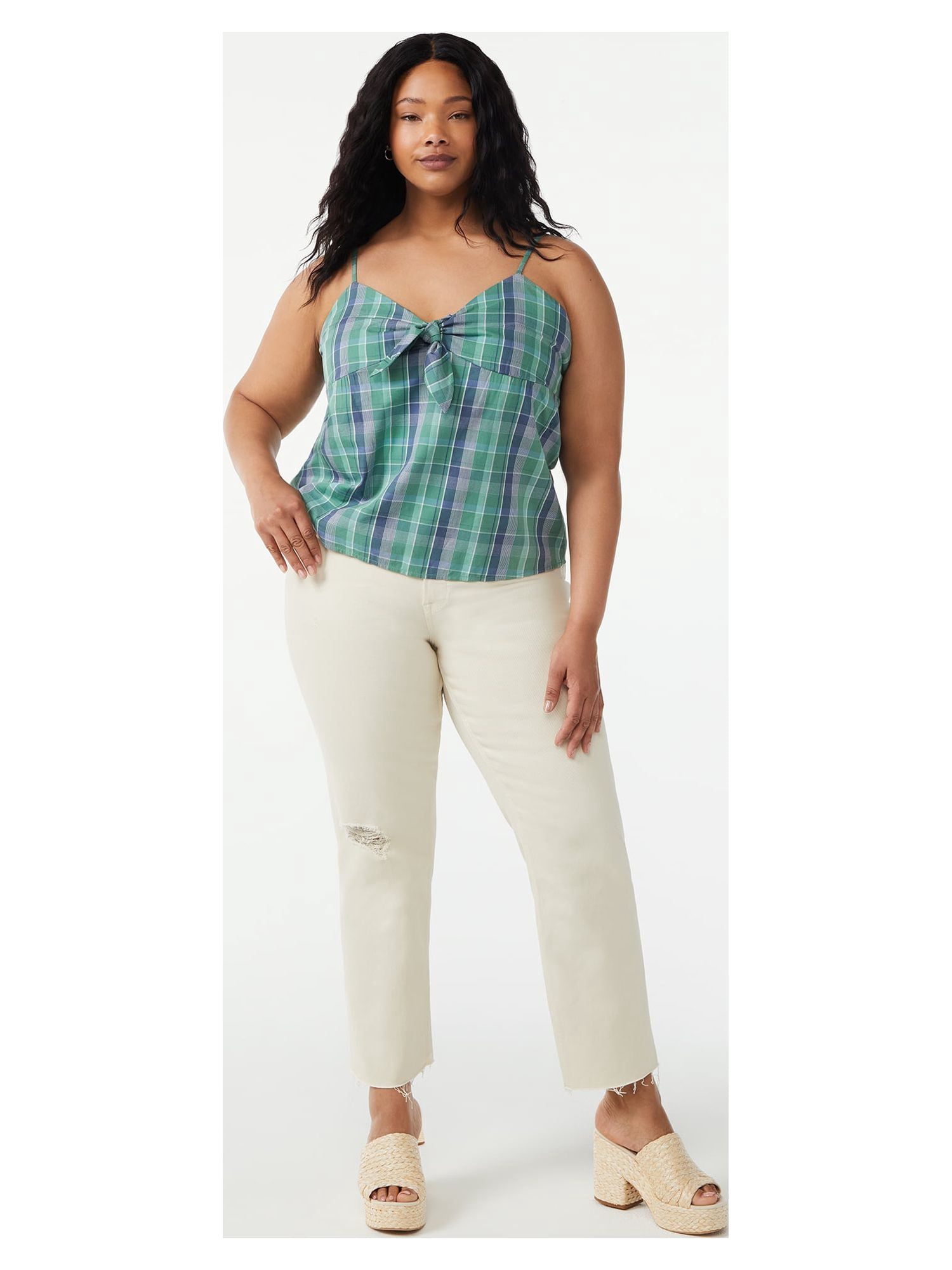 Free Assembly Women's Tank Top with Tie Front