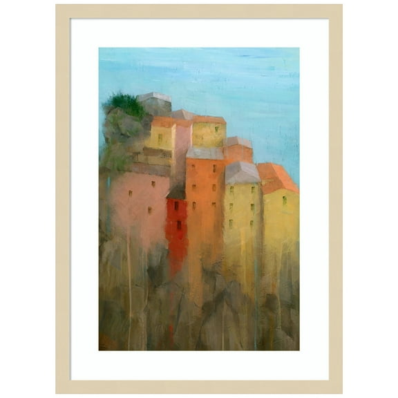 Amanti Art Cinque Terra Wood Framed Wall Art Print