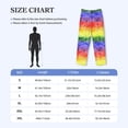 thumbnail image 4 of Fotbe Colorful Tie Dye Pantalones de Pijama para Hombre, Pantalones de Dormir, Pantalones de Casa con Cintura Ajustable y Bolsillos-Small, 4 of 6