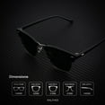 thumbnail image 3 of KALIYADI Unisex Polarized Retro Classic Trendy Stylish Sunglasses for Men Women Driving Sun glasses UV Blocking, 3 of 4