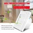 EBTOOLS 15W 220V Wall Mounted Exhaust Fan Low Noise Home Bathroom