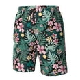 thumbnail image 4 of Salouo Rose Flowers Pattern Swim Trunks for Men,Men's Hawaiian Bathing Suit Swimsuits Quick Dry Swimming Board Shorts Beach Shorts with Pockets-XX-Large, 4 of 6