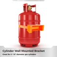 thumbnail image 3 of Support Mural pour Cylindre, Support de Réservoir de Propane Robuste avec Vis d'Expansion d'Installation et Sangle de 59 Pouces Supporté 4 Pouces-16 Pouces Cylinders, 3 of 5