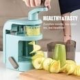 thumbnail image 2 of Neighborly Nook Vegetable Spiralizer 4in1 Rotating Blade Veggie Spiralizer Zucchini Noodle Maker with Strong Suction Cup Spiral Vegetable Cutter Slicer, 2 of 14