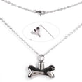thumbnail image 1 of Collar de urna con forma de hueso, colgante conmemorativo para cenizas de mascotas, joyería, 1 of 8
