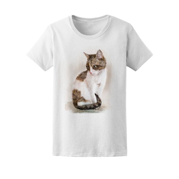 Watercolor Cat Tee Men's -Image by Shutterstock