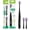Black, variant on GUM Sonic Powered Toothbrush Bundle, White, 1 handle( 1 Count) + 2 Refills(2 Count. 1pk)