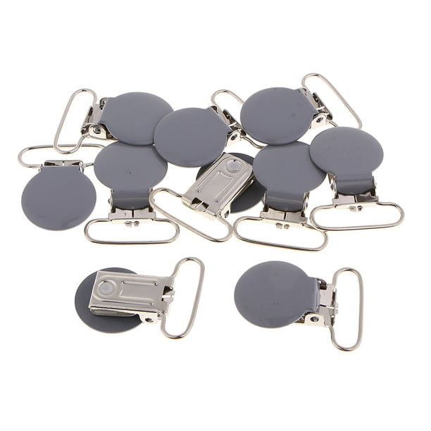 Pinzas Espaciadoras Sunnimix 10 Piezas Pinza De Suspensión Para Pinzas Babero Gris