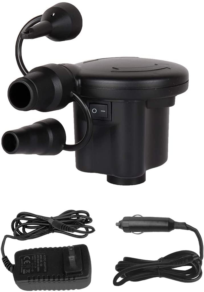 Electric Air Pump, Portable QuickFill Air Pump 3 Nozzles, Air Mattress